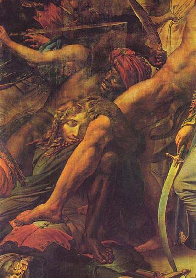 Girodet-Trioson, Anne-Louis Die Revolte in Kairo, Detail oil painting picture